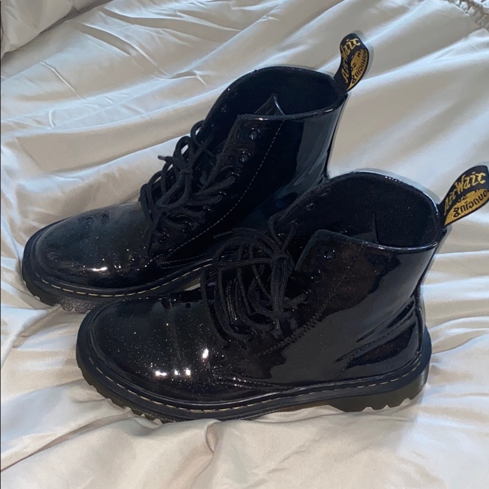 dr martens glitter boots
